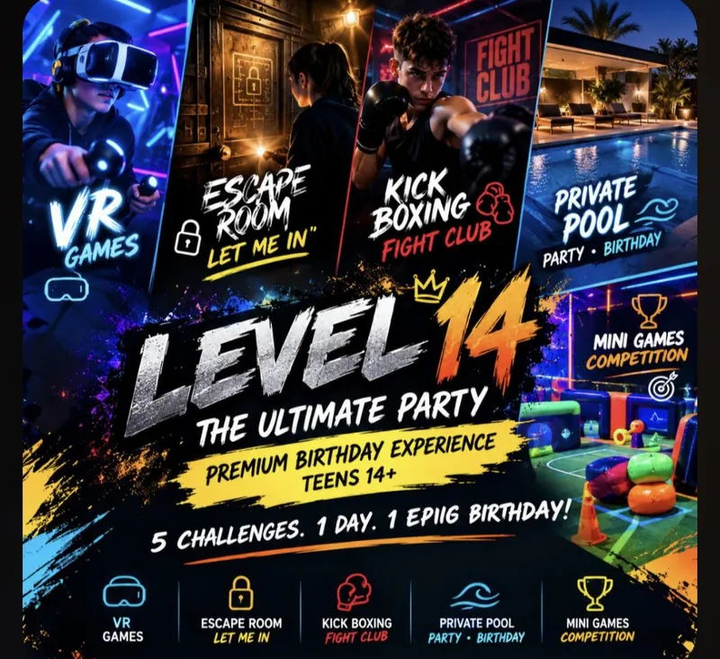 Αφίσα LEVEL 14 — The Ultimate Party